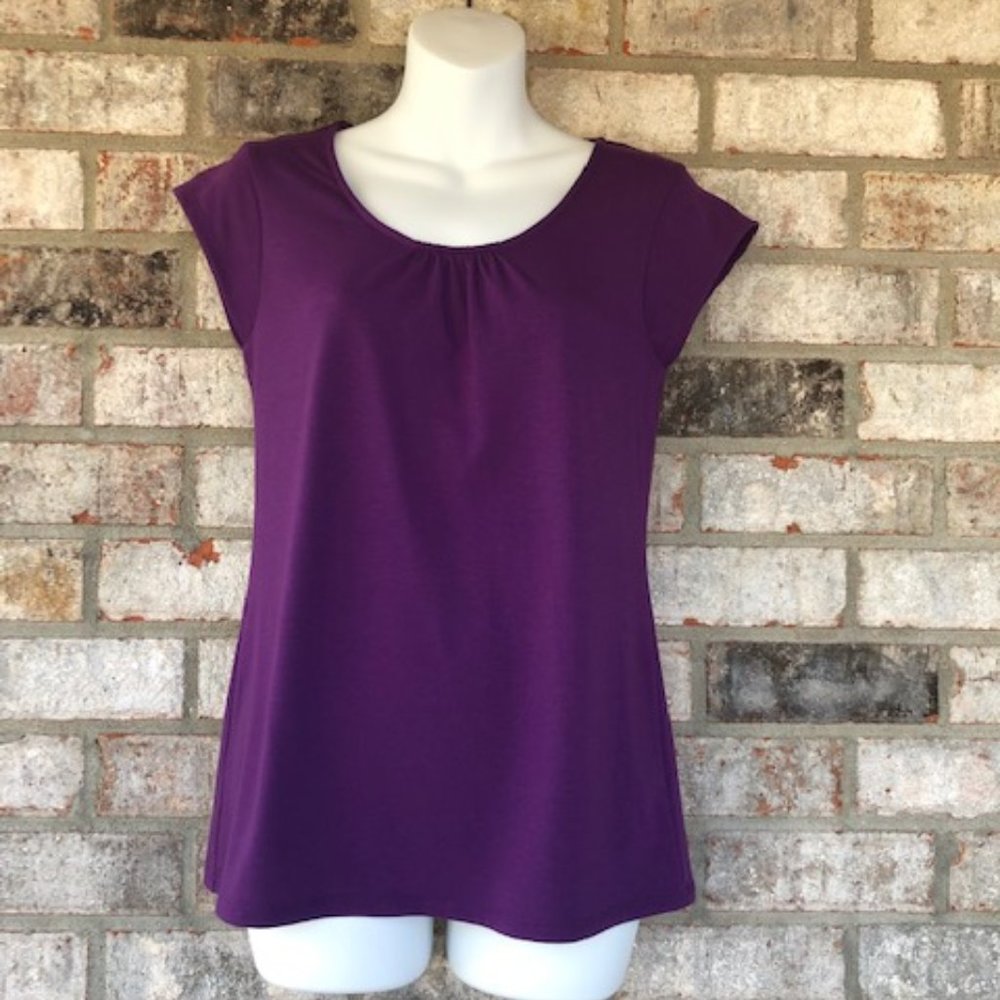 ALFANI INTIMATES XS TOP PURPLE